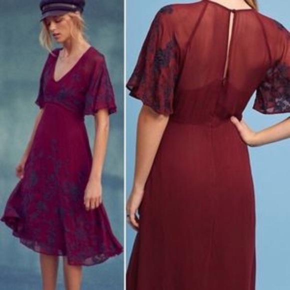 Anthropologie Dresses & Skirts - ANTHROPOLGIE | Maeve Floral Embroidered Dress